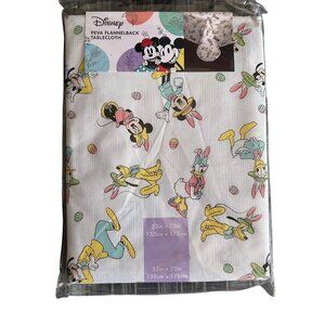 Disney Easter Tablecloth 52"x70" Featuring Mickey Mouse & Friends Peva flannelba